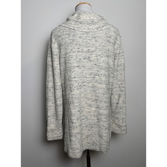 Habitat Lagenlook Tunic Sweater Size S Cotton Earthy Comfort Relaxed Cowl Neck - Picture 2 of 8